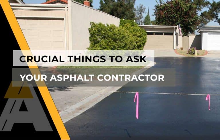 New asphalt driveway