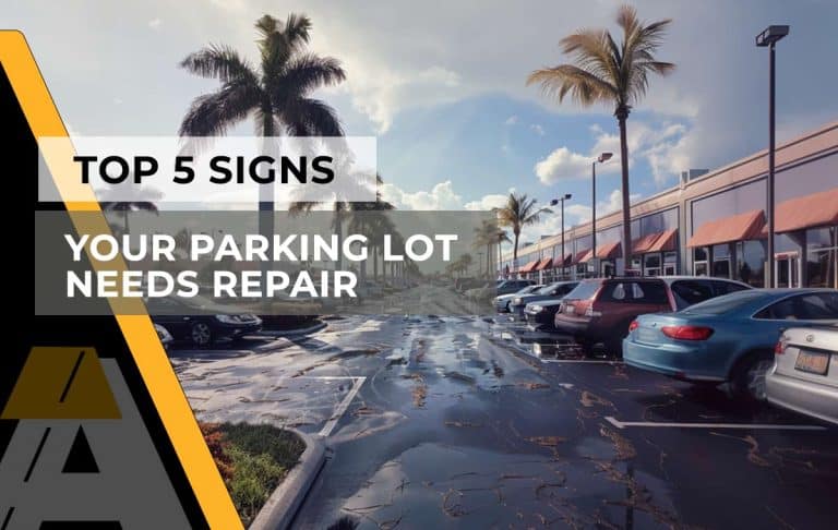 Parking Lot needing repair