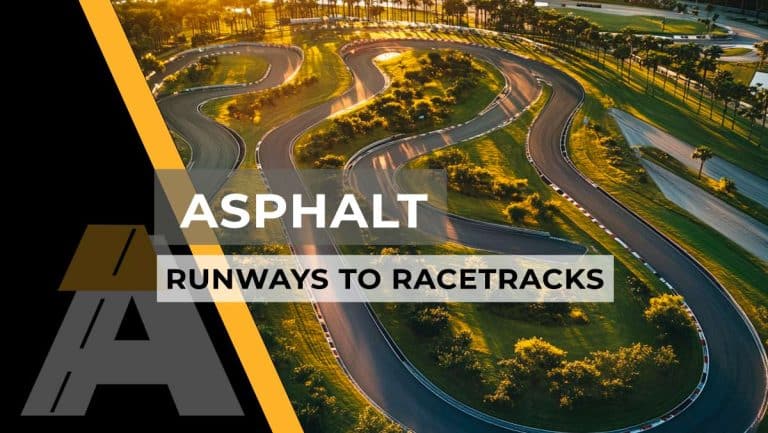 Birds eye view of an asphalt racetrack in Pinellas County, Florida
