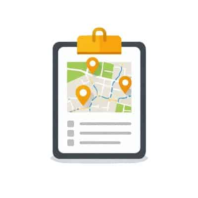Site review and project planning for a commercial asphalt paving project