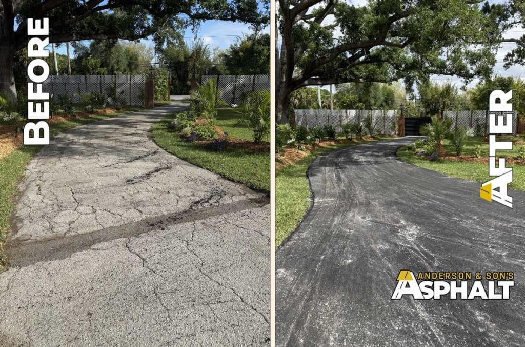 Before & After: 4,500 Sq Ft Driveway Replacement in Largo, FL